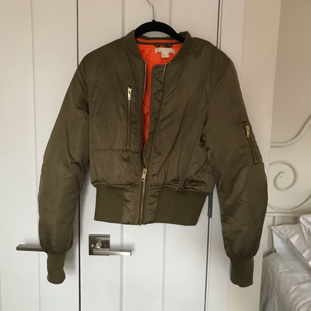 H&M Military Green Bomber